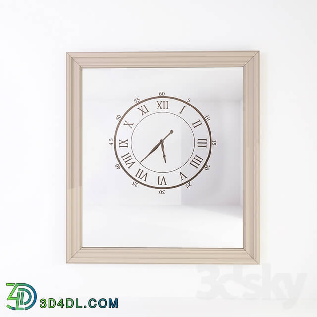 Other decorative objects - Wall_clock_on_the_mirror