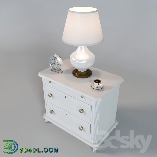 Sideboard _ Chest of drawer - Bedside table Laurel 340-23-80 _inlay in the set_