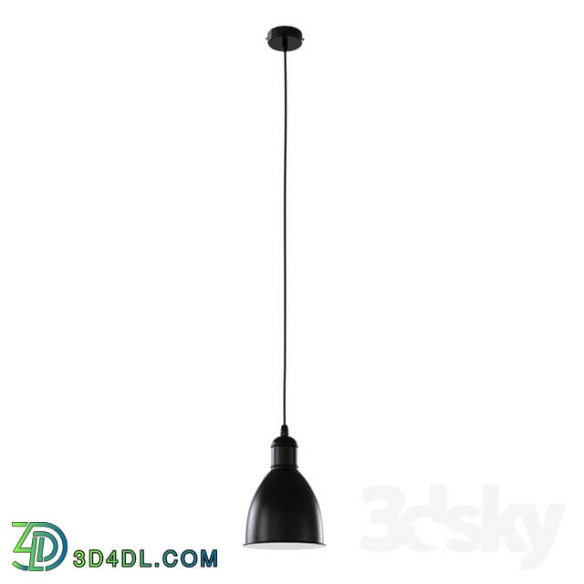 Ceiling light - 49464 Suspension PRIDDY_ 1х60W _E27__ Ø155_ steel_ black