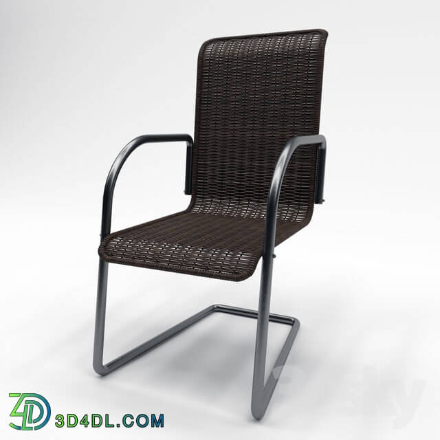 Chair - Garden chair with wicker seat