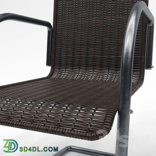 Chair - Garden chair with wicker seat