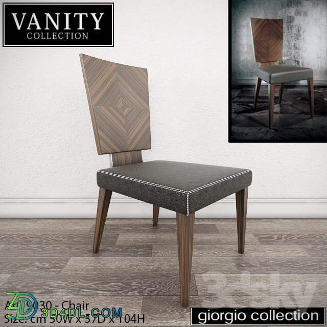 Chair - GIORGIO COLLECTION Vanity - Art. 9030 - Chair