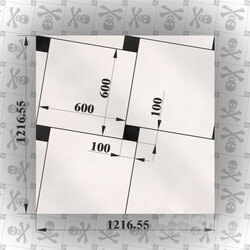 Tile - Template layout tiles diagonally offset. 