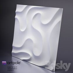 3D panel - Gypsum panel 3d Fog of Artpole 