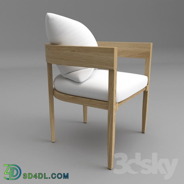 Table _ Chair - Balmin Teak outdoor dining table and armchair