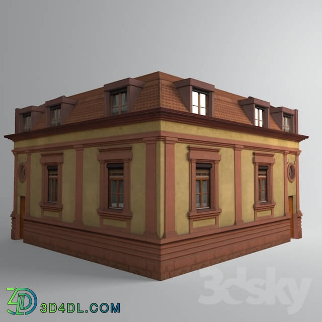 Building - old corner house