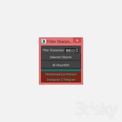 Scripts - VRayHDRI Filter Sharpness 