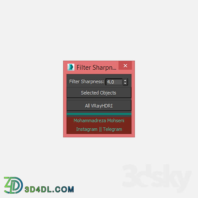 Scripts - VRayHDRI Filter Sharpness