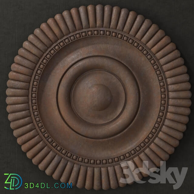 Other decorative objects - Ribbed medallion