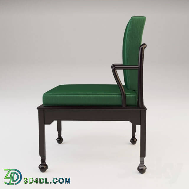 Arm chair - Asian Modern Black Lacquer Dining Chairs