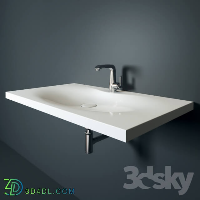 Wash basin - Sink and faucet Bravat Waterfall F173107C