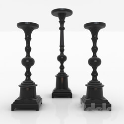 Other decorative objects - Candlestick Jack__39_s Candlestands _set of 3 pieces_ 