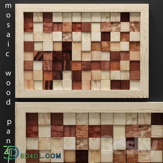 Other decorative objects - mosaic wood panel