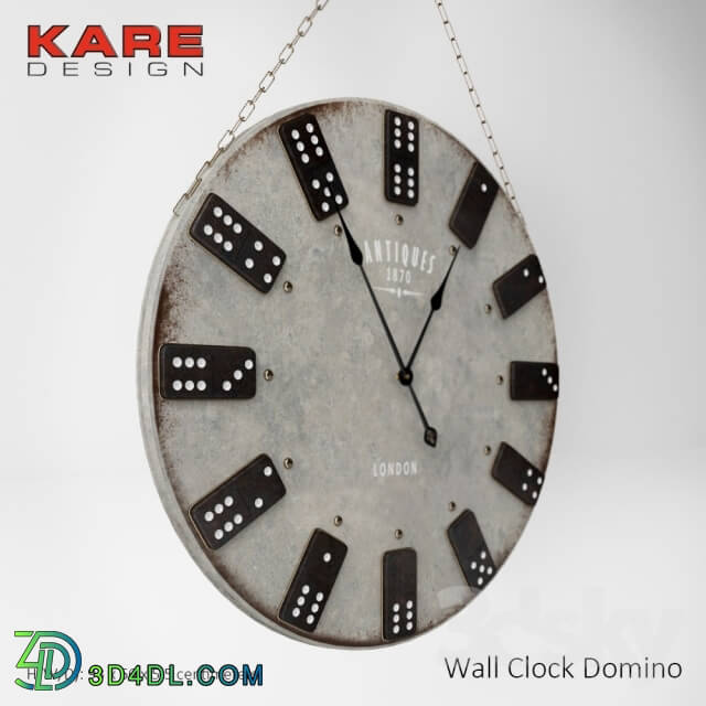 Other decorative objects - Wall Clock Domino