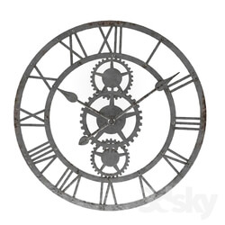 Other decorative objects - Industrial clock 