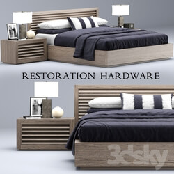 Bed - Restoration Hardware Grand Shutter bed 