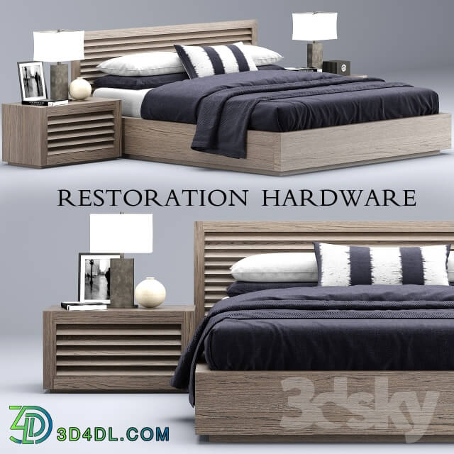 Bed - Restoration Hardware Grand Shutter bed