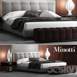 Bed - Bed minotti andersen bed QUILT 