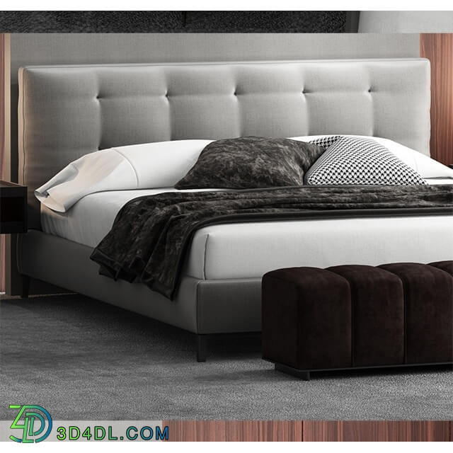 Bed - Bed minotti andersen bed QUILT