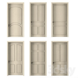 Doors - six interior doors beige color 