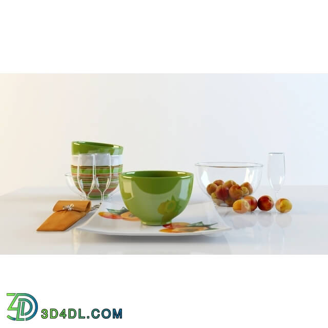 Tableware - set dishes with such