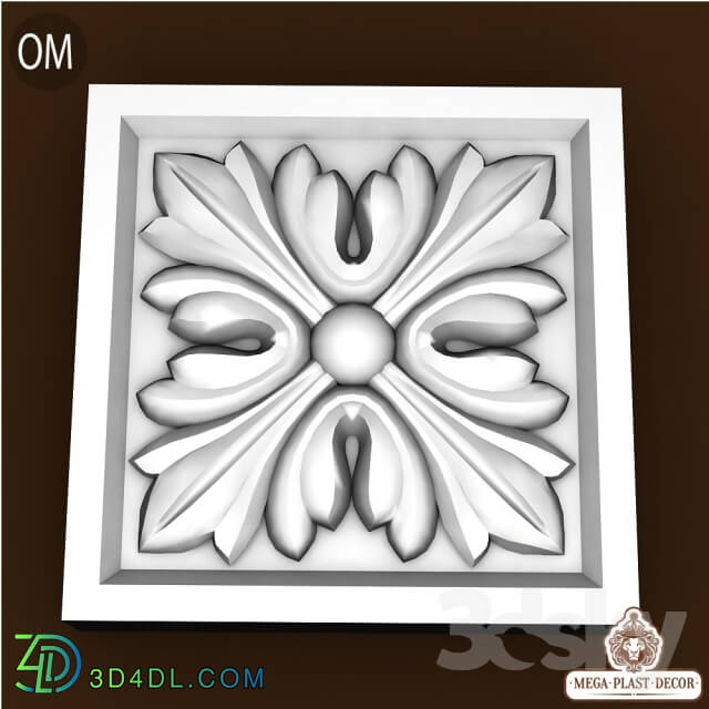 3D panel - Om. Mega plast decor Decorative inserts