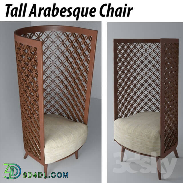 Arm chair - Tall arabesque chair