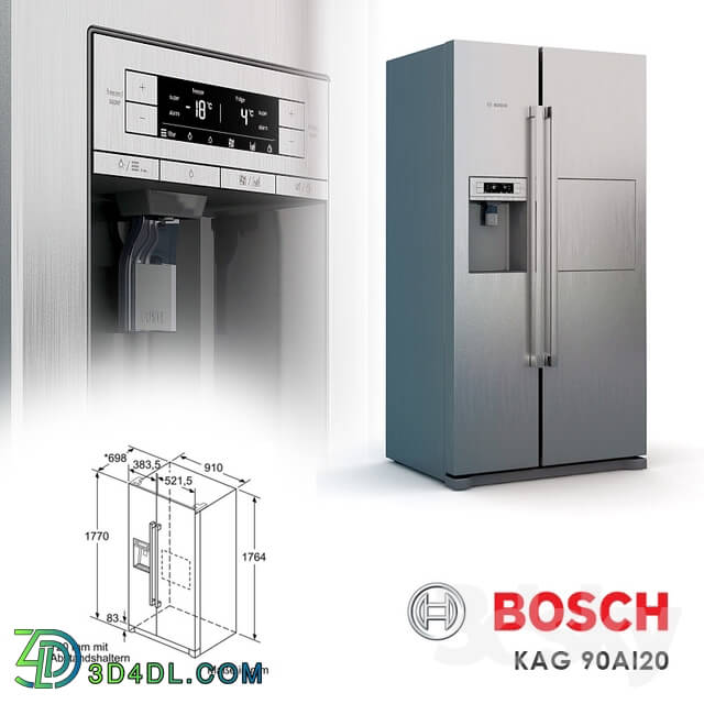 Kitchen appliance - Refrigerator Bosch KAG 90AI20