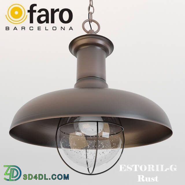 Ceiling light - Faro ESTORIL-G Rust pendant lamp