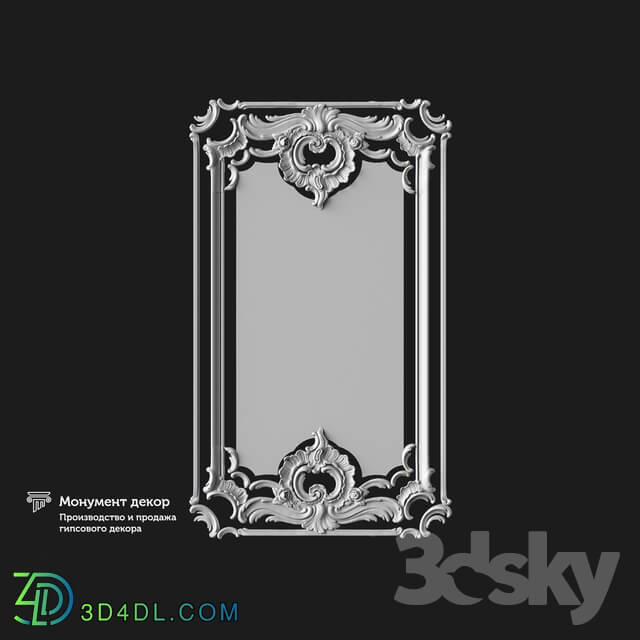 Decorative plaster - OM Architectural mirror ST 21