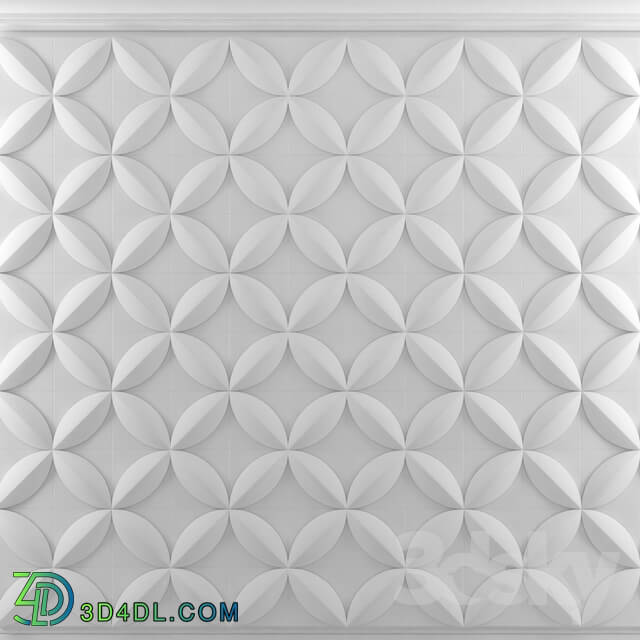 3D panel - Wall panel Flower NMC