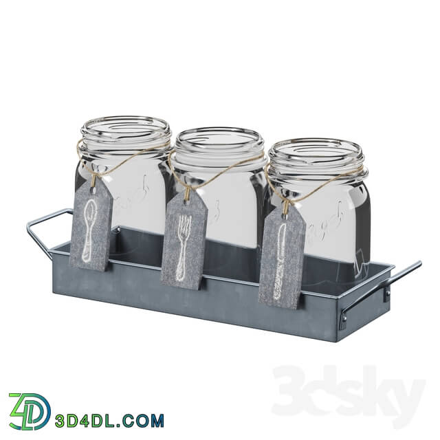 Other kitchen accessories - 7 Piece Flatware Caddy Set