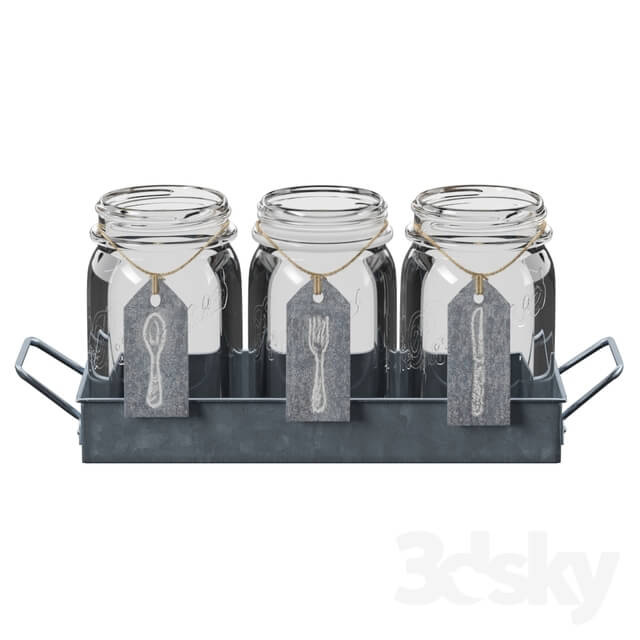 Other kitchen accessories - 7 Piece Flatware Caddy Set