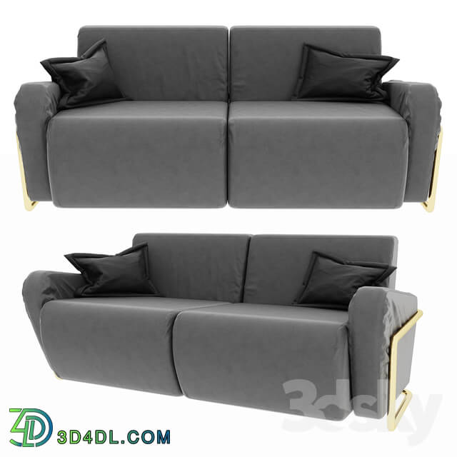 Sofa - Sofa in the style of minimalism