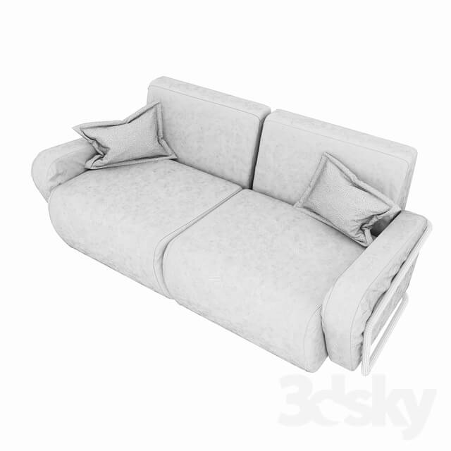 Sofa - Sofa in the style of minimalism