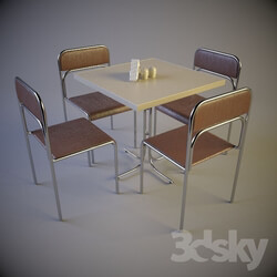 Table _ Chair - A set of furniture for public catering establishments 