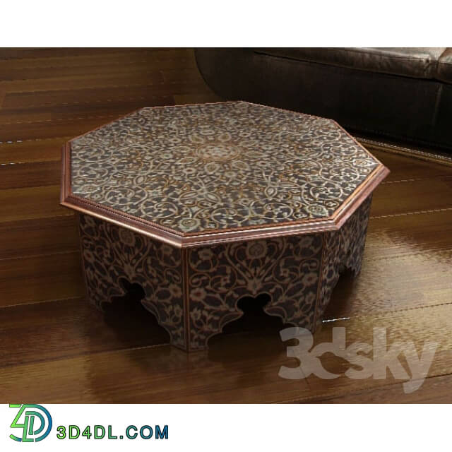 Table - coffee table in Arabic style