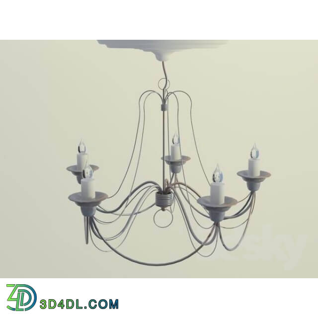 Ceiling light - made chandelier