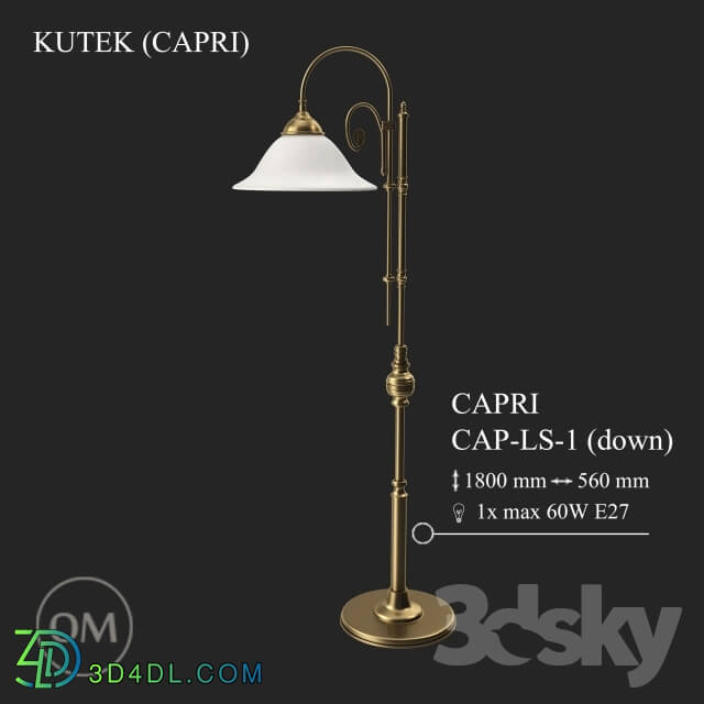 Floor lamp - KUTEK _CAPRI_ CAP-LS-1-DOWN