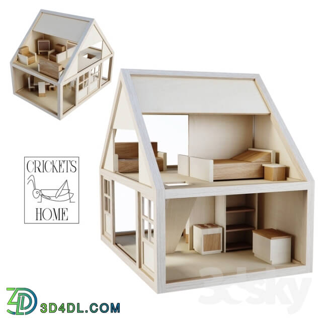 Other decorative objects - Wooden cottage on Crickets Home