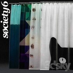 Bathroom accessories - shower curtains from Society6 