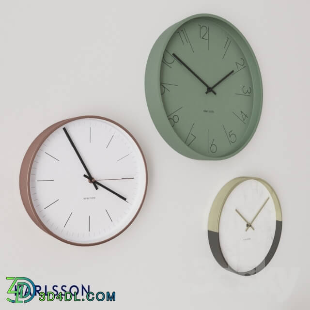 Decorative set - Decorative set with clock Karlsson