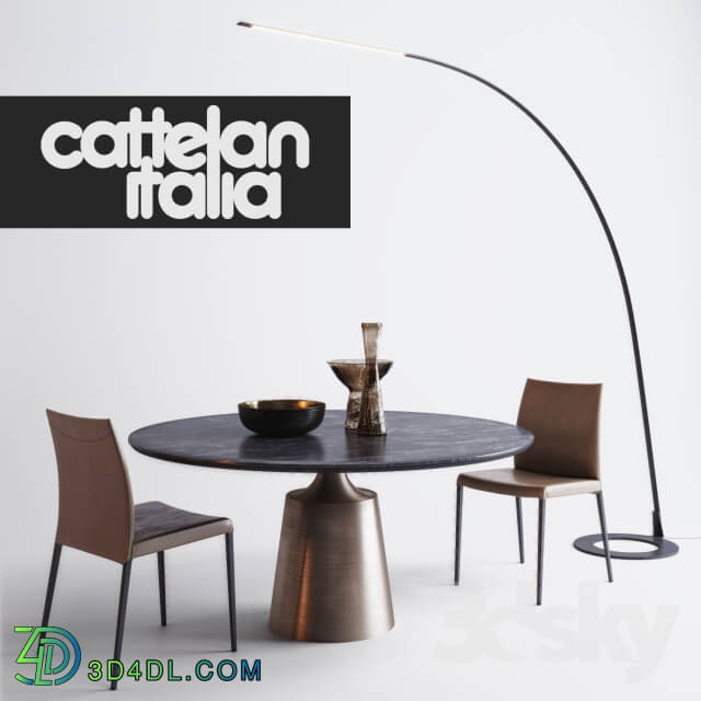 Table _ Chair - Cattelan italia set