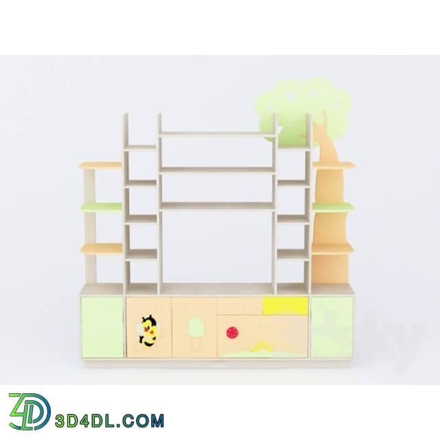 Wardrobe - Children_s shelves