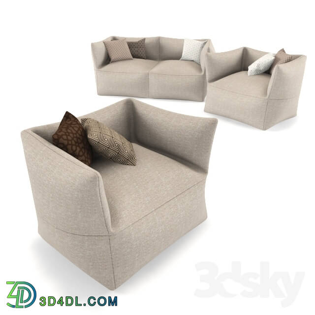 Sofa - Frameless sofa and armchair