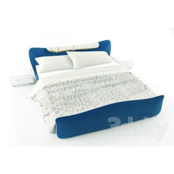 Bed - Bed blue 