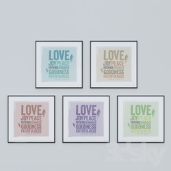 Frame - Set of posters Love_2 