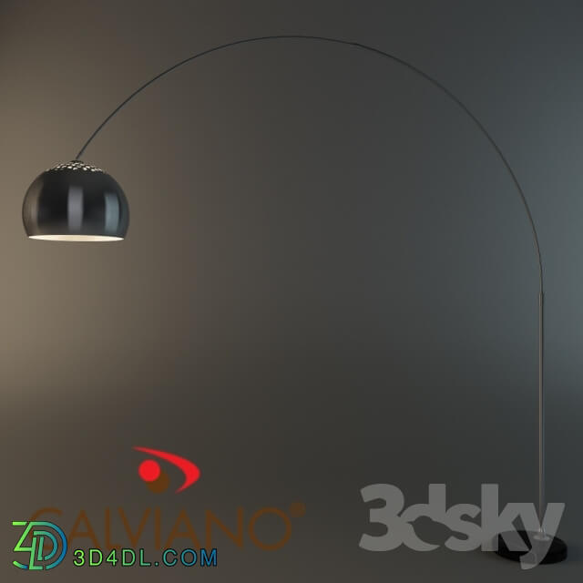 Floor lamp - Lampa stojąca Lounge Deal ECO stal szczotkowana