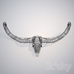 Other decorative objects - Yak head with wires 