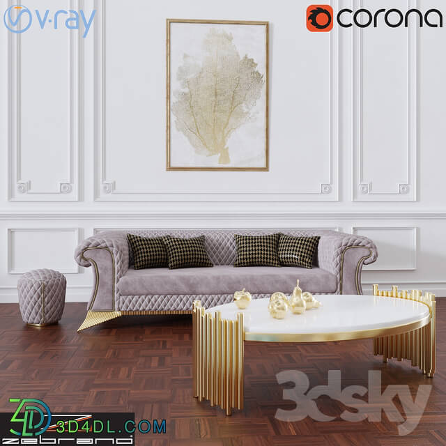 Sofa - Zebrano Casa DIAMON Sofa